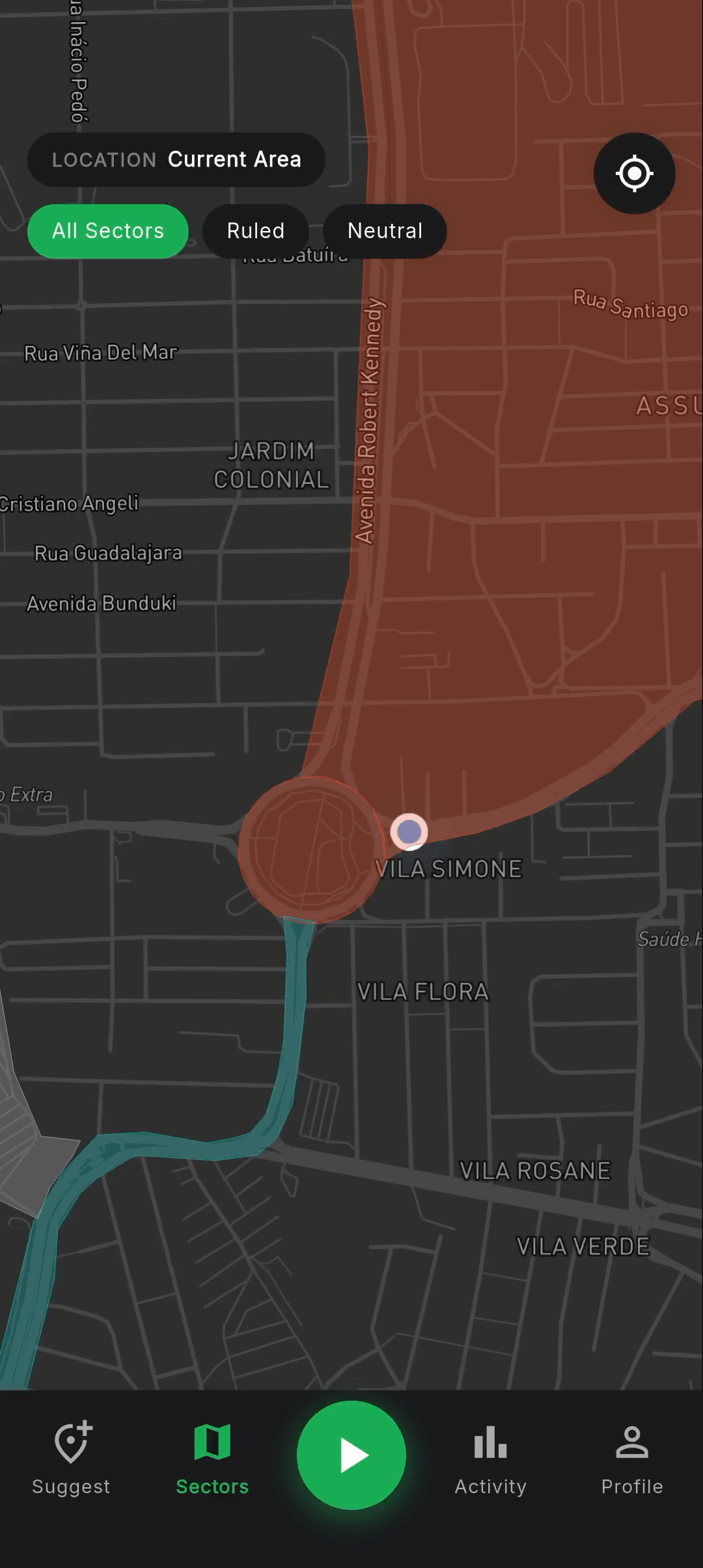 Sector app – activity tracking